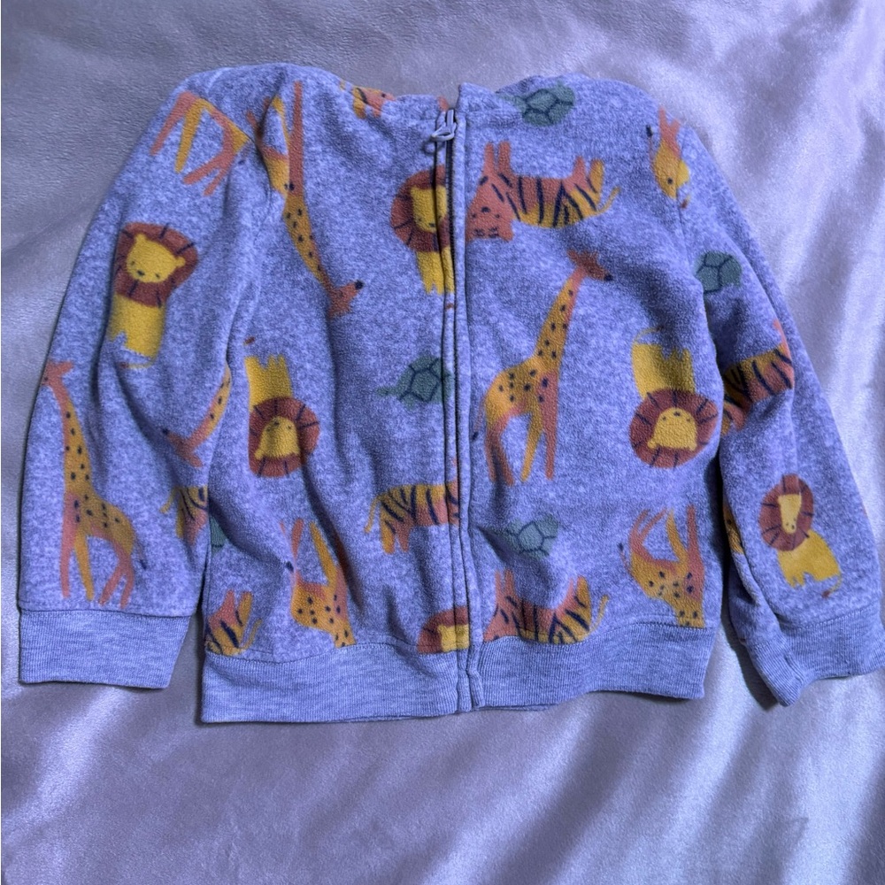 Carter's Gray Animal Print Hoodie